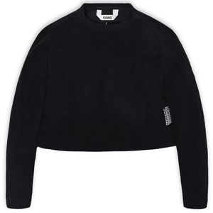 RAINS black fleece W sweatshirt size large